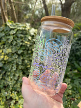 Rainbow Swan crazy Glass tumbler