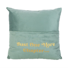 Just One More Chapter Cushion with Book Pocket