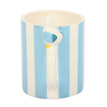 Striped Mug with Seagull
