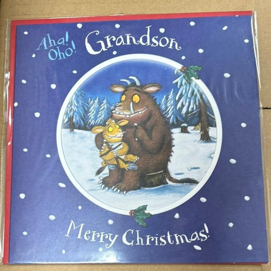 Gruffalo Christmas card - Grandson