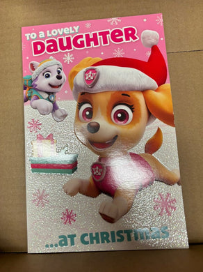 Paw Patrol - Daughter Christmas card