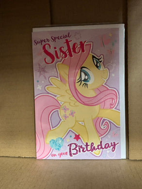 My little pony - Birthday card sister