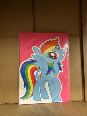 My little pony - Birthday card rainbow dash