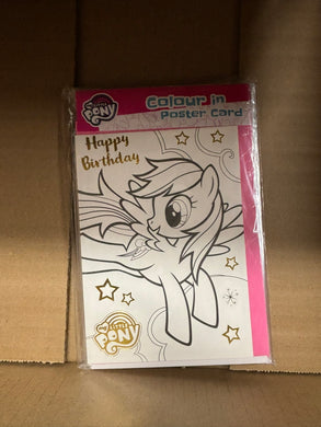 My little pony - Birthday card Colouring in