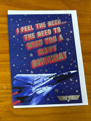 Top Gun Birthday card