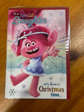 Trolls - Daughter Christmas card
