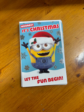 Minions christmas card