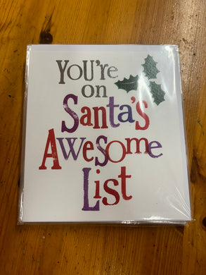 Christmas card - Awesome list