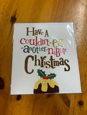 Christmas card - Couldn't eat another nibble