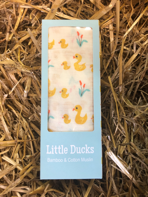 LITTLE DUCKS SWADDLING BLANKET