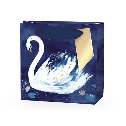 Swan mini gift bag Dark Blue